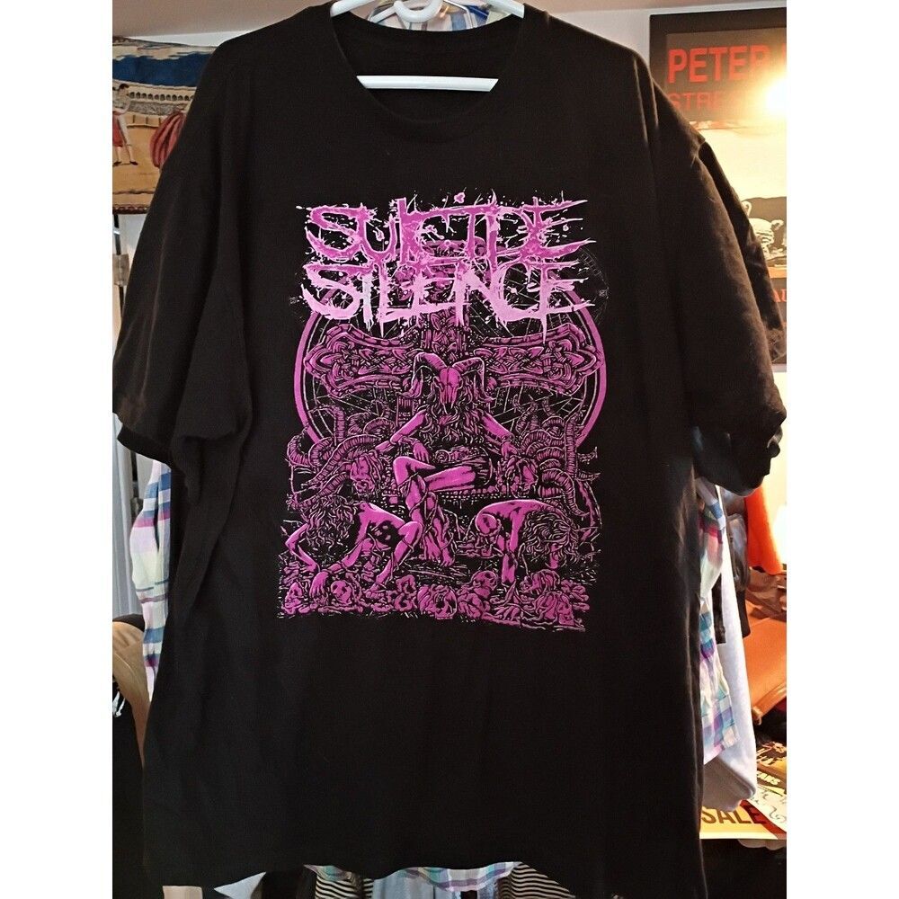 Rare Suicide silence tee T-shirt size xl X-large rock metal tour graphic art